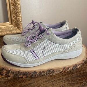 Dansko Helen Comfort Suede Grey-Lavender walking shoes/sneakers EU 41/US 10.5-11